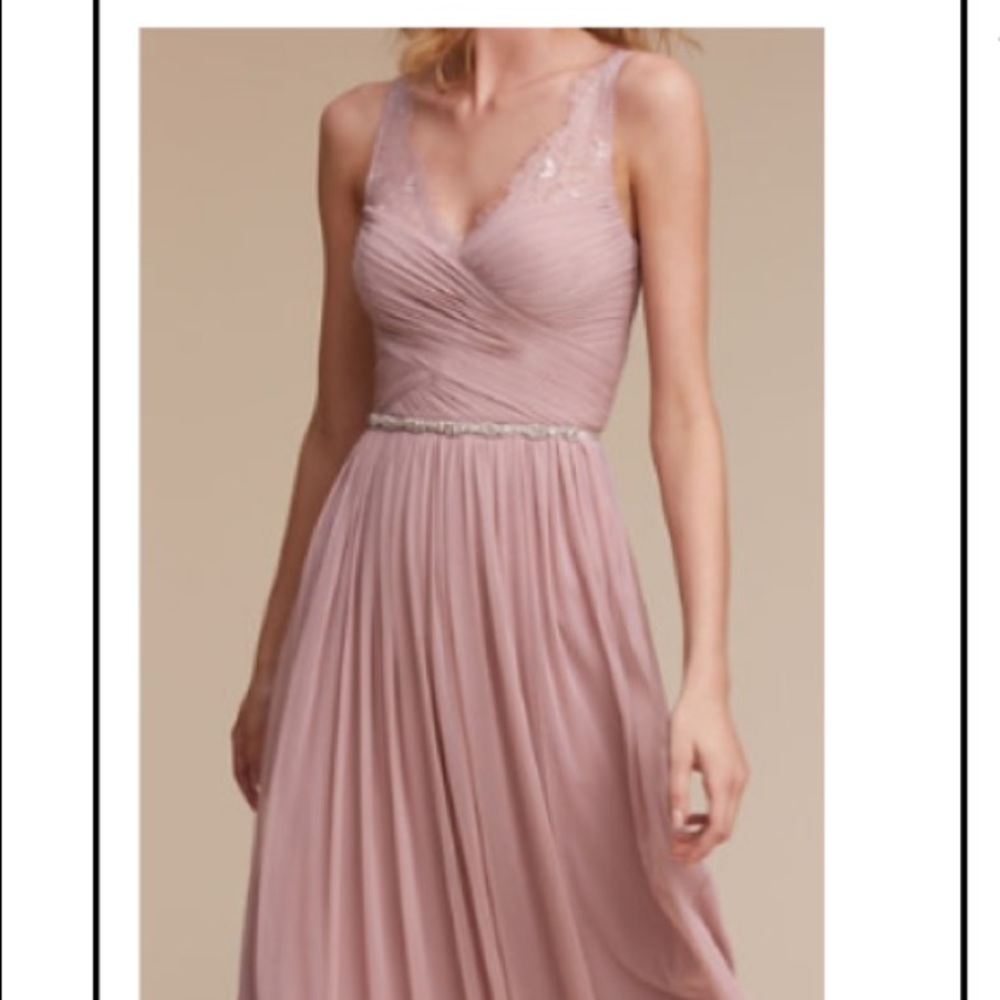 BHLDN Blush bridesmaids dress Fleur size 8